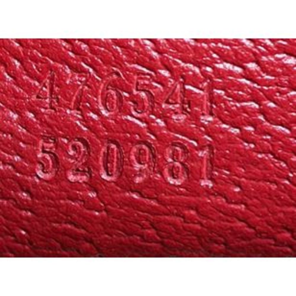 Gucci Queen Margaret Top Handle Bag GG Coated Canvas Small Brown, Red - Picture 7 of 7